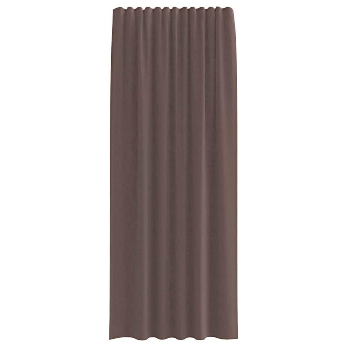 VIDAXL Rideaux en voile avec passants 2 pcs marron