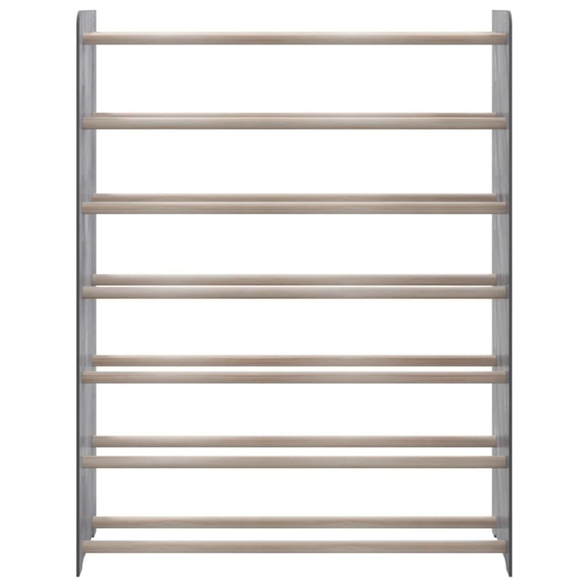 VIDAXL Etagere a chaussures Gris 90x24x117 cm Bois d'ingenierie