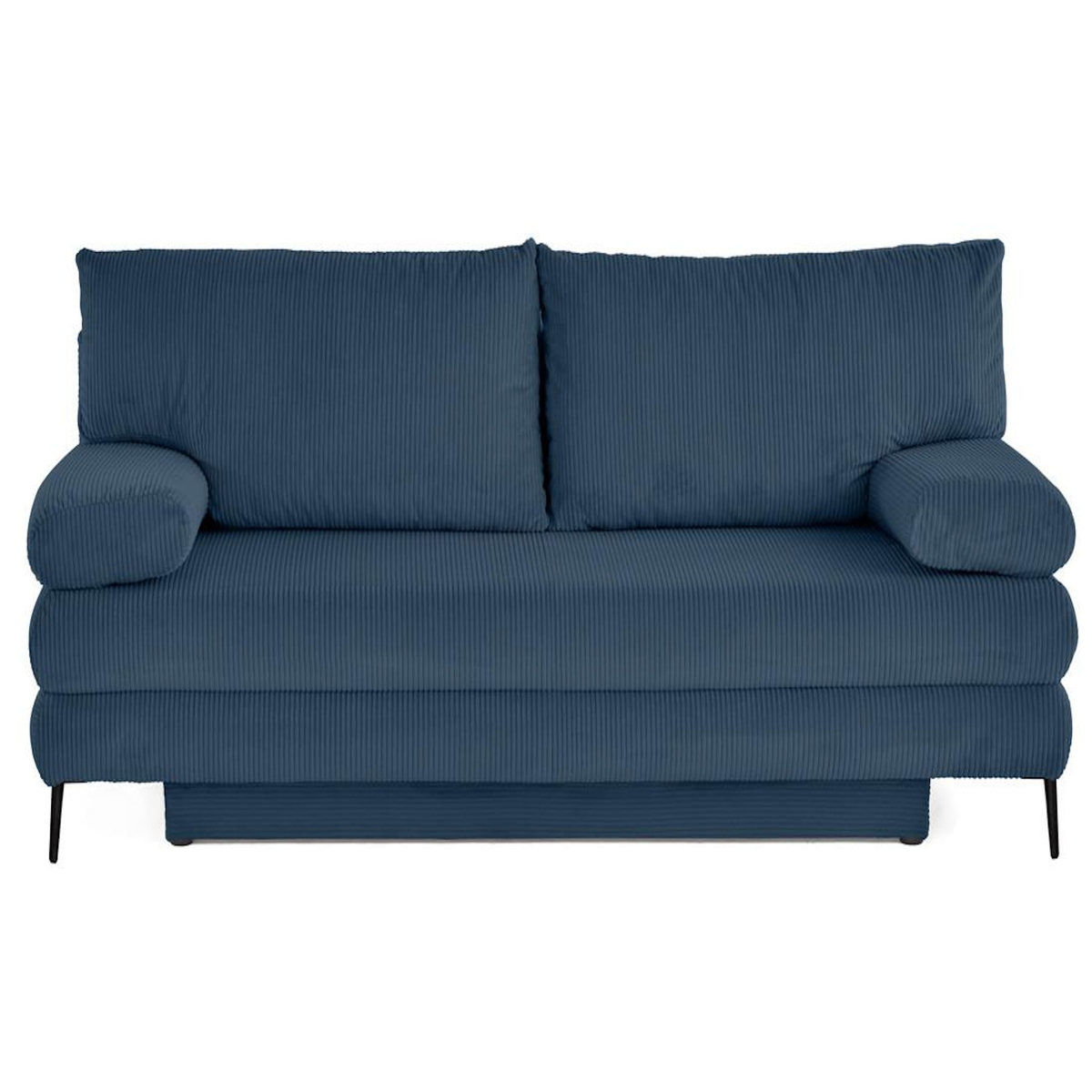 BEST MOBILIER Elton - canapé 3 places convertible avec coffre en velours côtelé