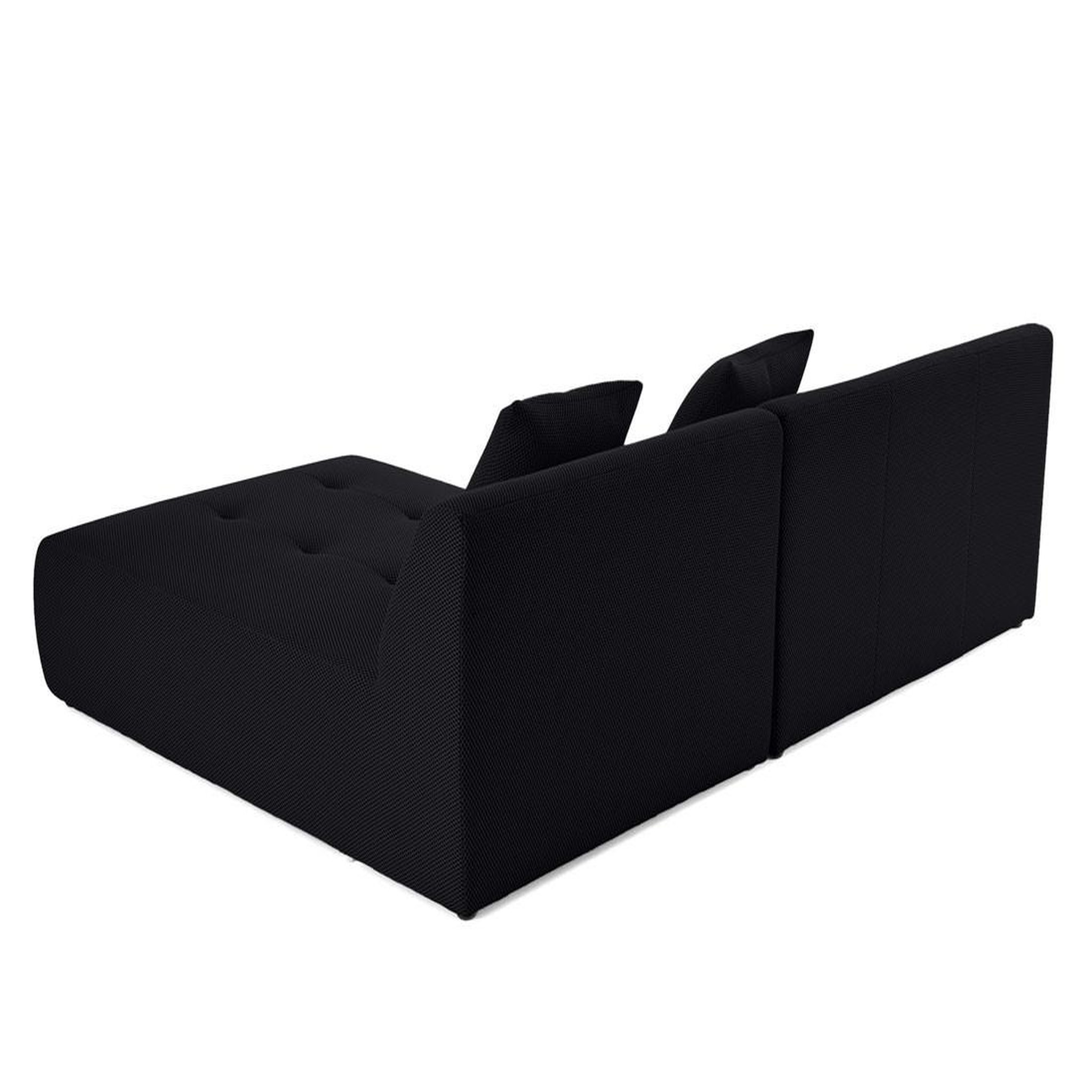 Voir la diapositive 5 : LISA DESIGN Onyx - canapé modulable d'angle réversible 4 places - en tissu mailles 3d