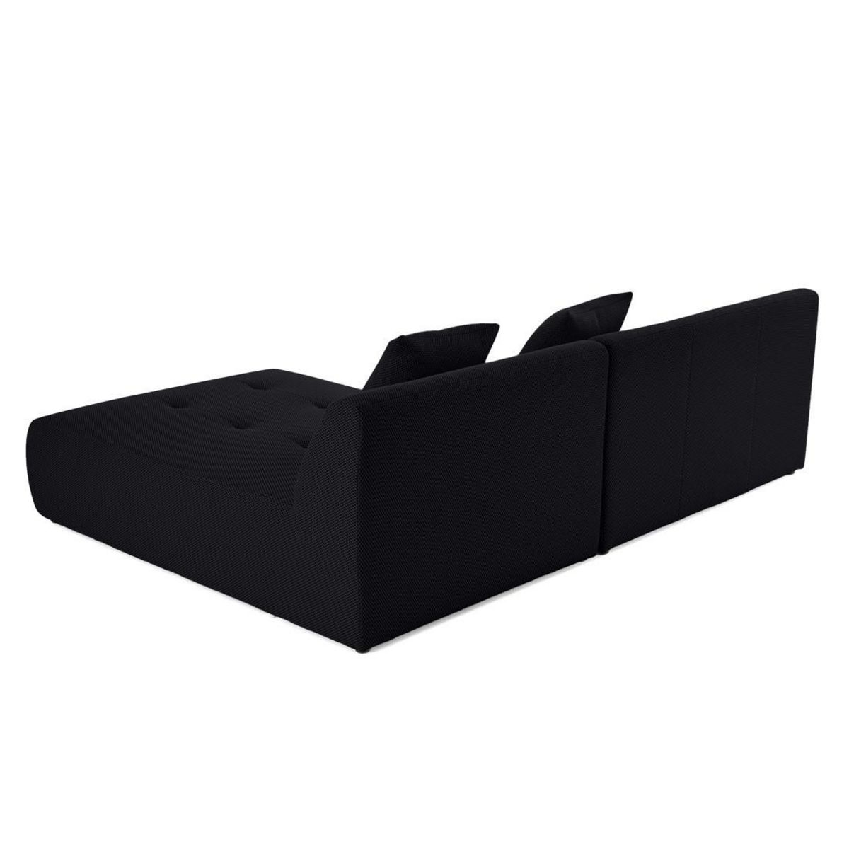 LISA DESIGN Onyx - canapé modulable d'angle réversible 4 places - en tissu mailles 3d