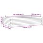 Voir la diapositive 6 : VIDAXL Jardiniere 110x60x23 cm bois massif de douglas