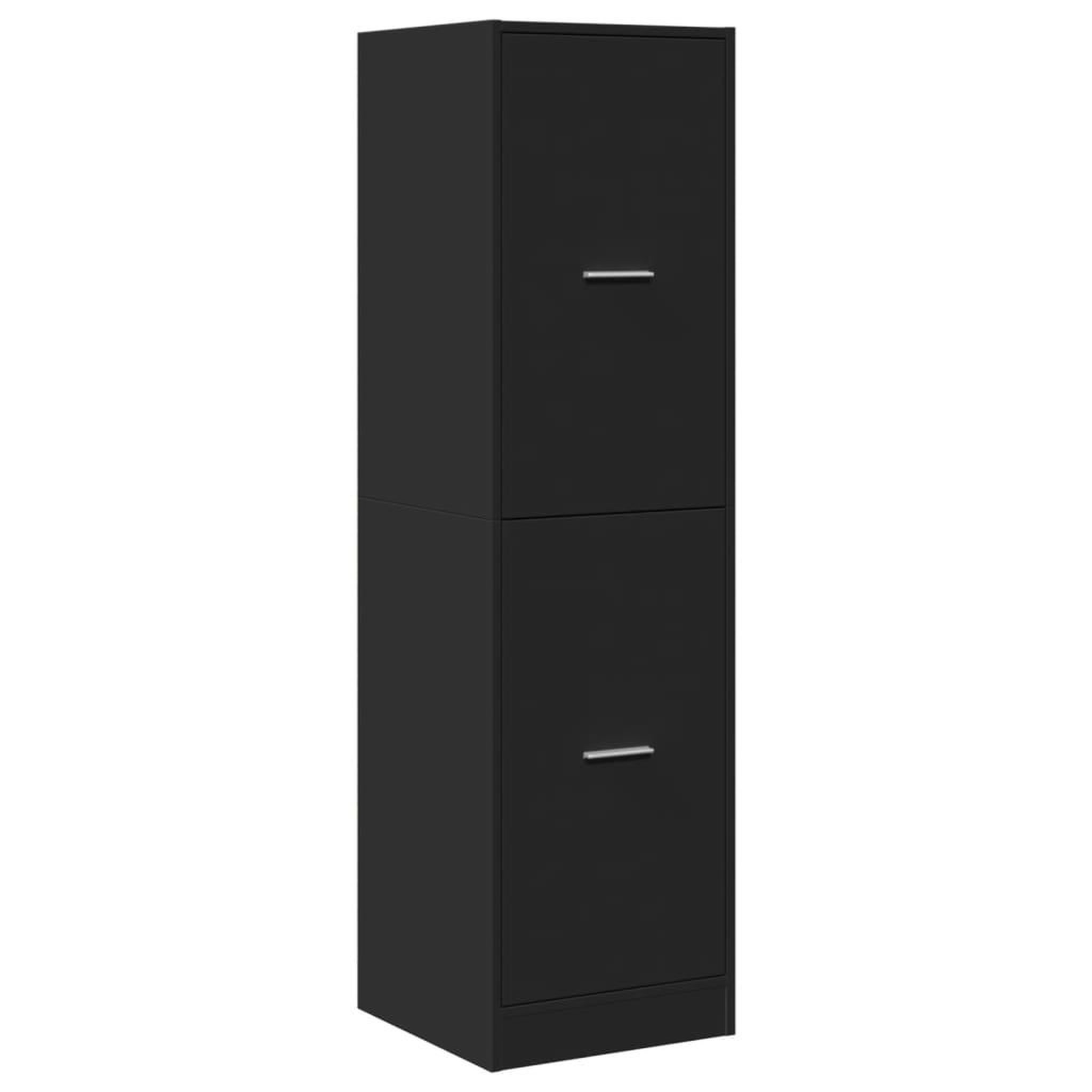 Voir la diapositive 3 : VIDAXL Armoire d'apothicaire noir 40x41x144,5 cm bois d'ingenierie