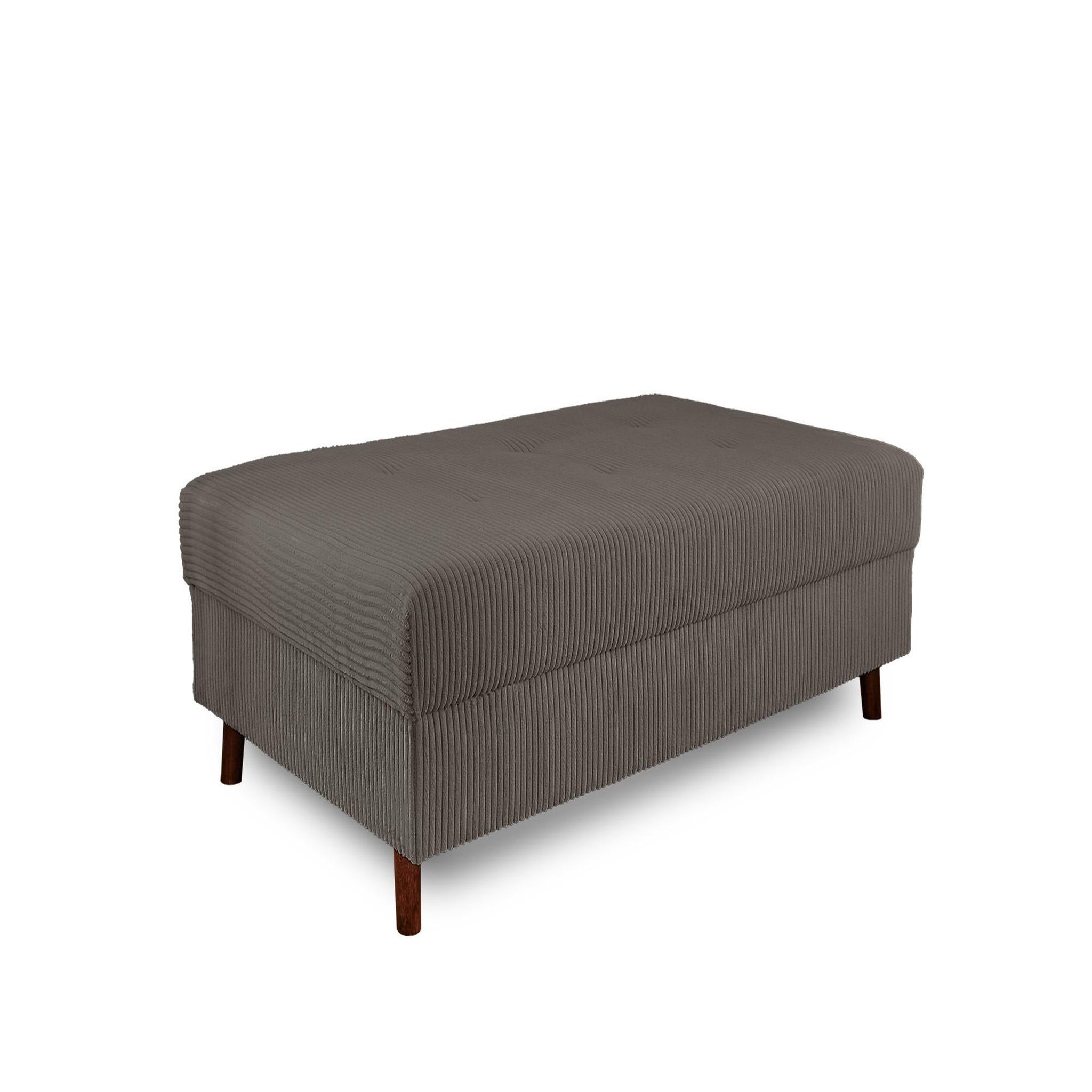 Voir la diapositive 1 : LISA DESIGN Rune - pouf modulable - en velours côtelé