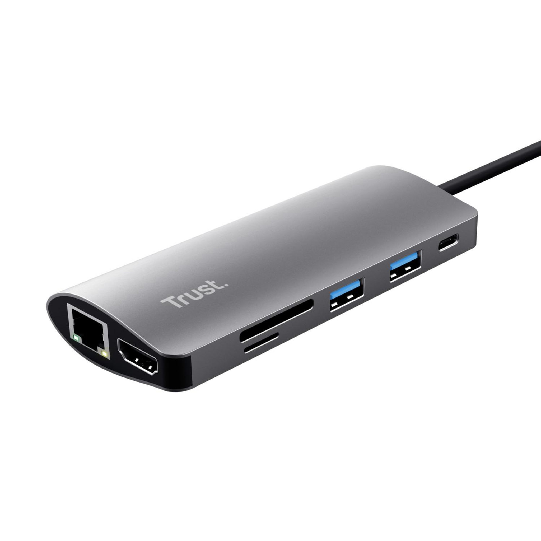 Voir la diapositive 2 : Trust Adaptateur Trust Dalyx 7-en-1 USB-C en aluminium