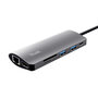 Voir la diapositive 2 : Trust Adaptateur Trust Dalyx 7-en-1 USB-C en aluminium
