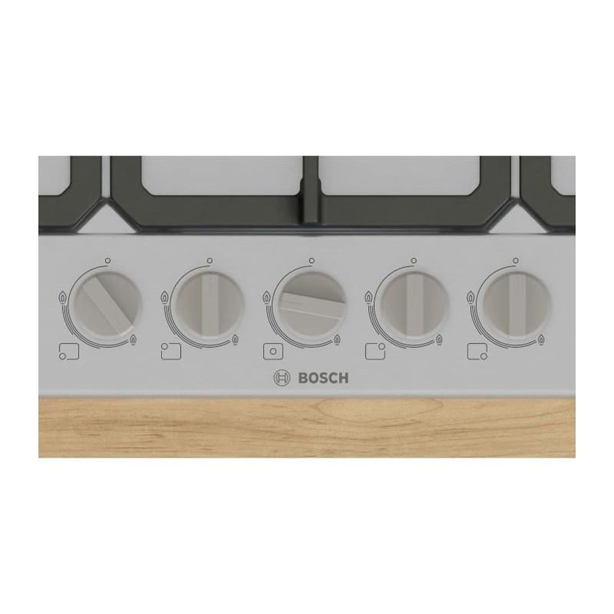 Voir la diapositive 5 : BOSCH Table de cuisson gaz 75cm 5 feux 10800w - PGQ7B5K90