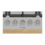 Voir la diapositive 5 : BOSCH Table de cuisson gaz 75cm 5 feux 10800w noir - PGQ7B5K90