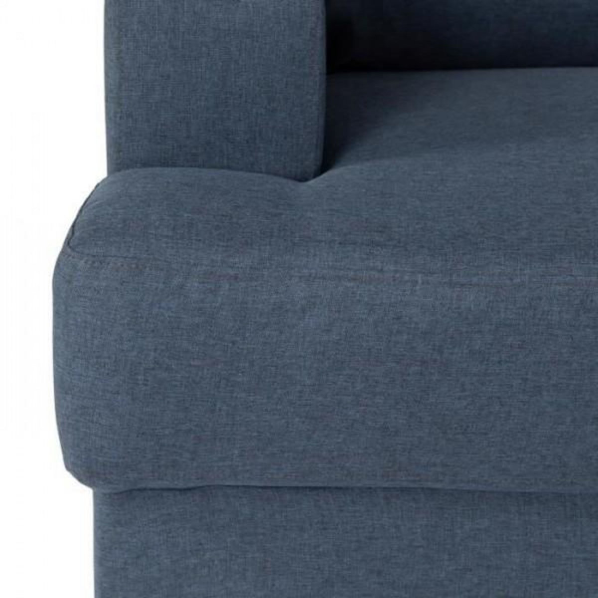 MARKET24 Canapé d'angle droit 4 places - Tissu bleu - Contemporain - L 215 x P 140 H 86 cm - PAUL