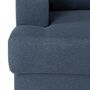 Voir la diapositive 6 : MARKET24 Canapé d'angle droit 4 places - Tissu bleu - Contemporain - L 215 x P 140 H 86 cm - PAUL