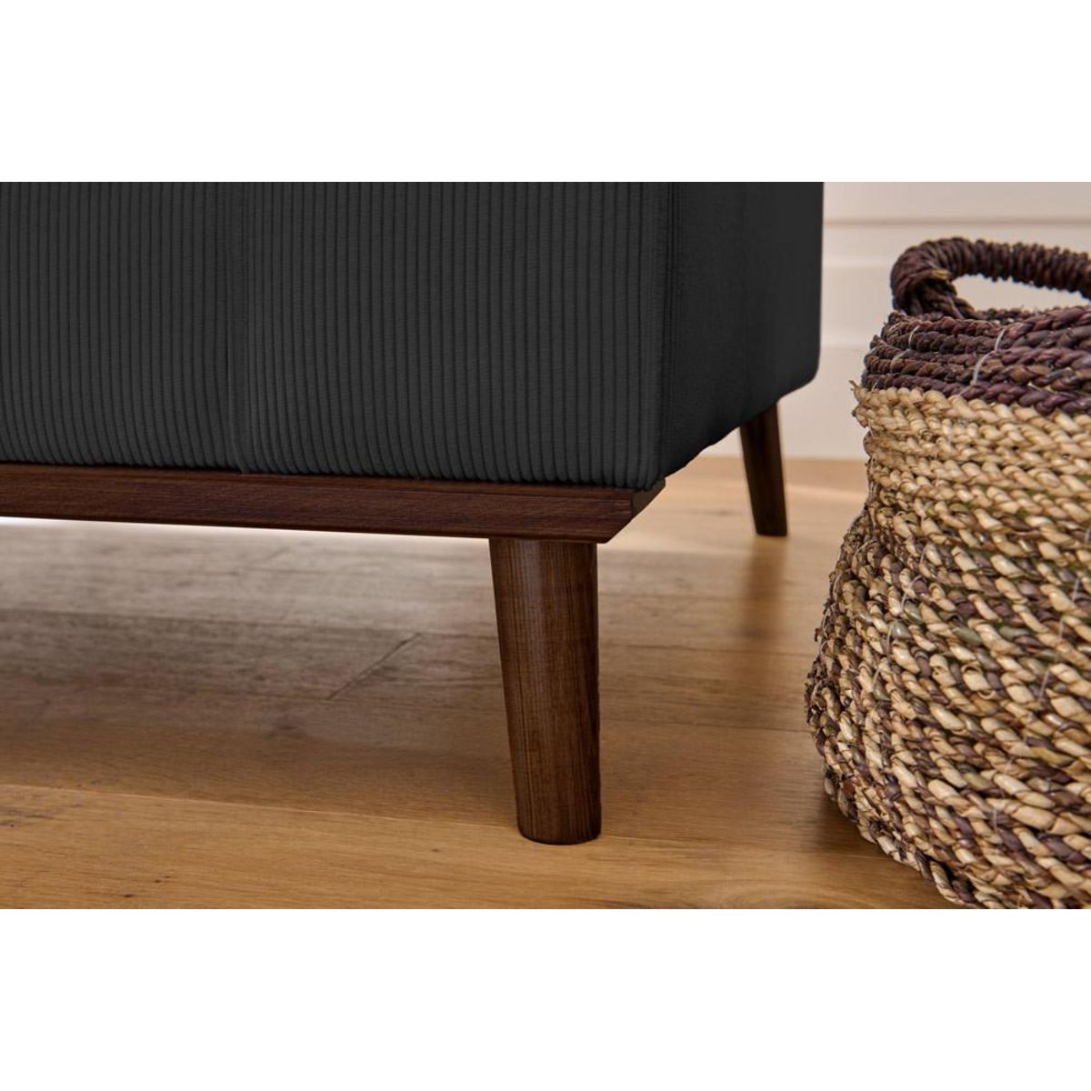 LISA DESIGN Albane - canapé d'angle gauche - 4 places - en velours côtelé