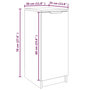 Voir la diapositive 6 : VIDAXL Armoire a chaussures Gris beton 30x35x70 cm Bois d'ingenierie