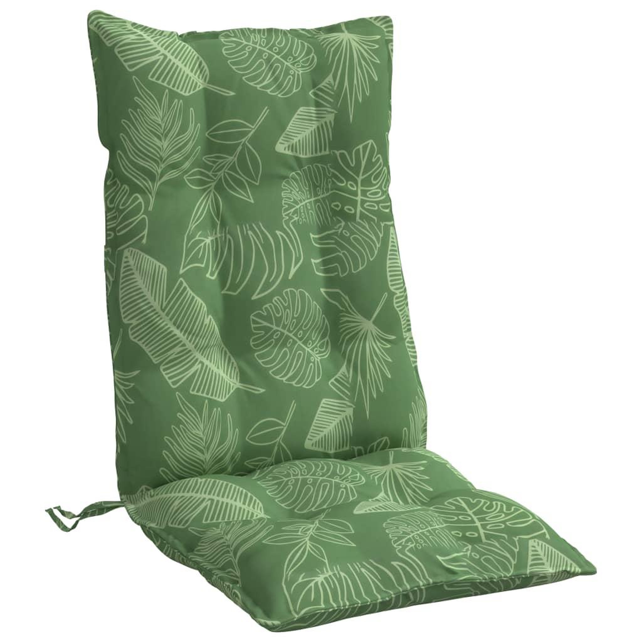 Voir la diapositive 5 : VIDAXL Coussins de chaise a dossier haut lot de 4 modele de feuille