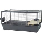 Zolux Cage rongeur - Zolux - Néolife Connect - Pour lapin et cochon d'inde - 101.5 x 54 x 51 cm - Gris