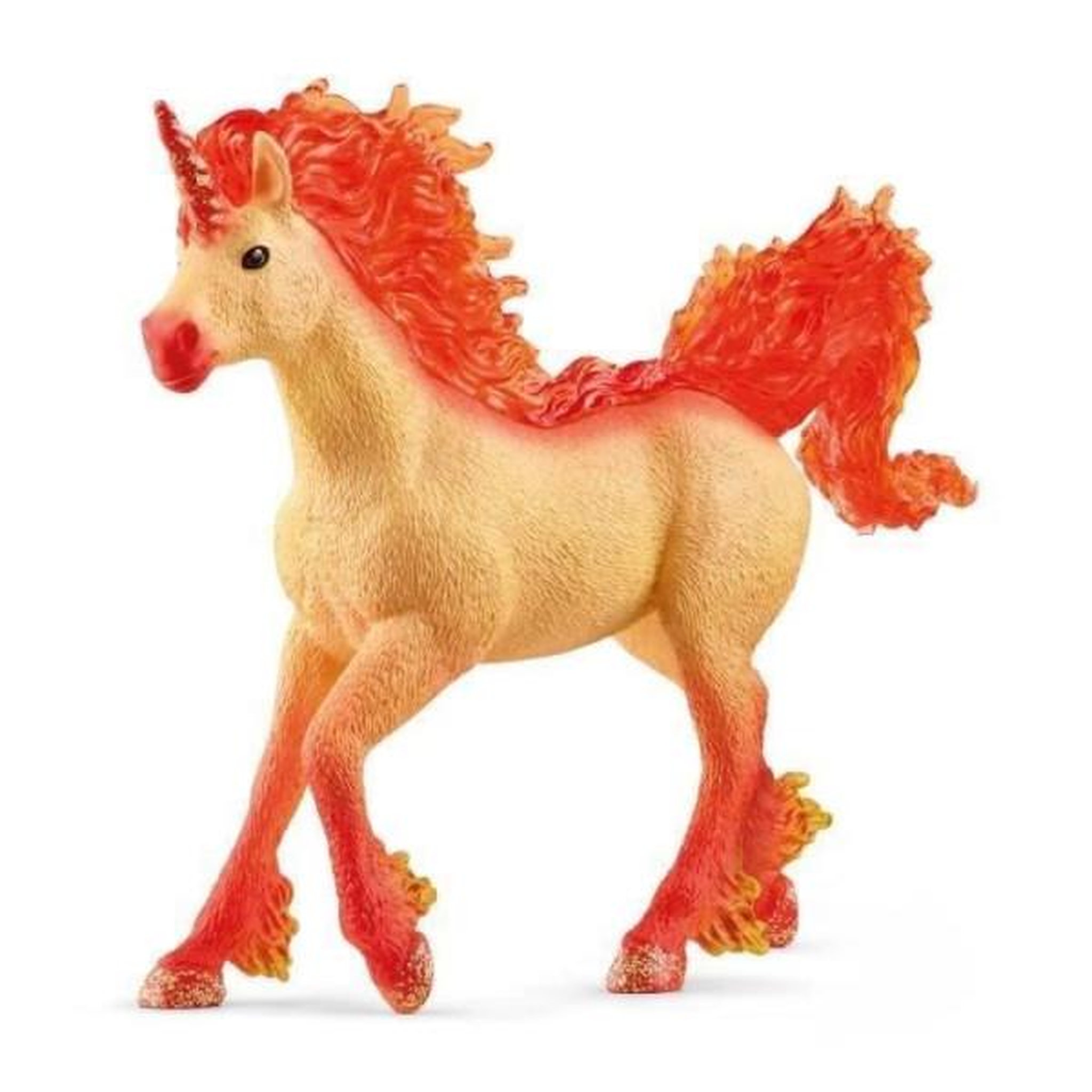 Schleich Figurine Étalon licorne de feu élementa, criniere et queue transparentes, Pour enfants des 4 ans, Schleich 70756 Bayala