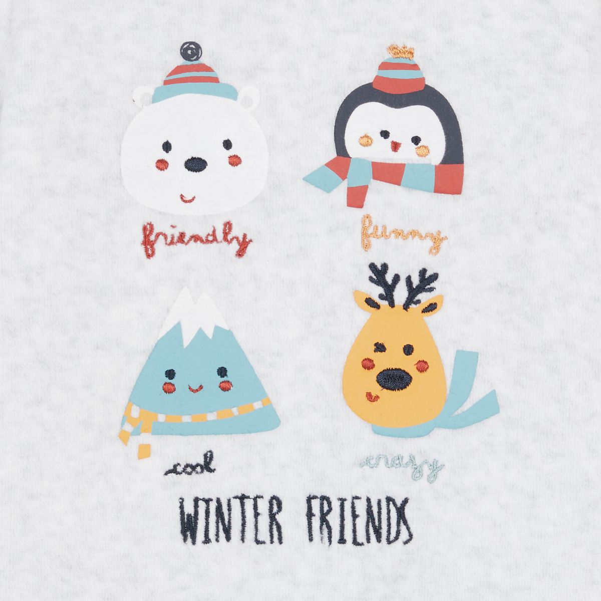 INEXTENSO Dors bien en velours animaux bébé garçon 