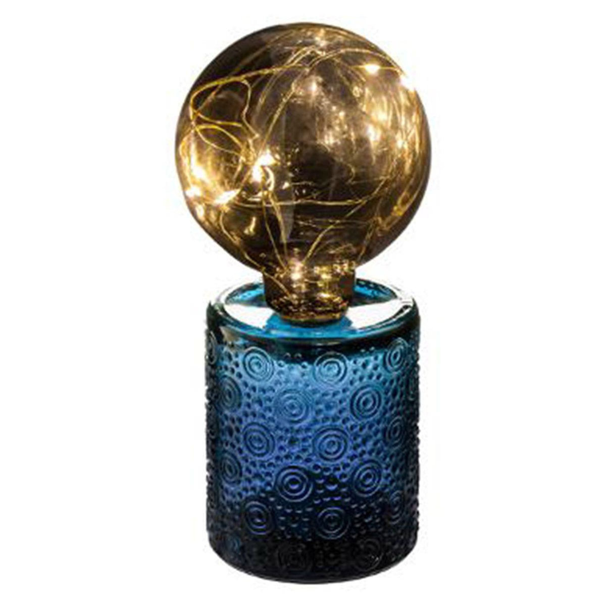 ATMOSPHERA Lampe à Poser en Verre  10 Led  22cm Multicolore