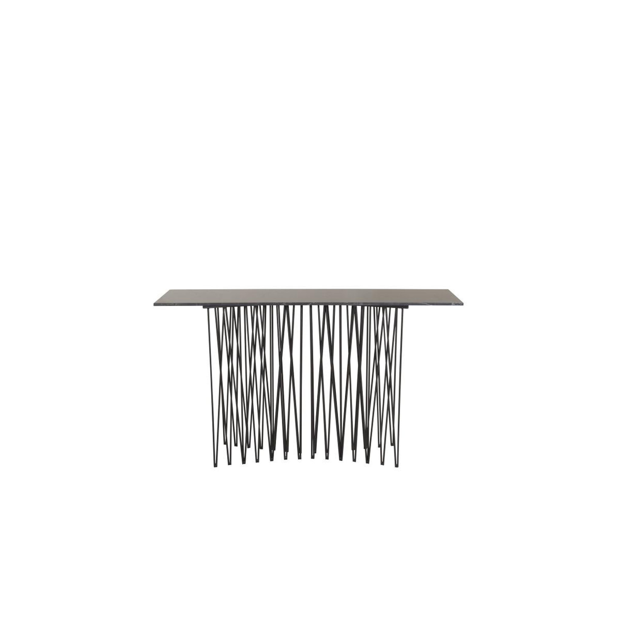 Voir la diapositive 2 : Paris Prix Console design  stone  130cm noir