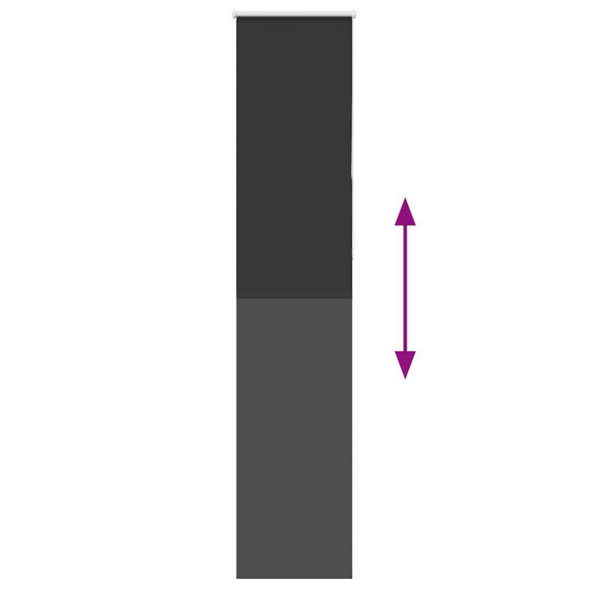 VIDAXL Store enrouleur occultant largeur du tissu 35,7 cm polyester