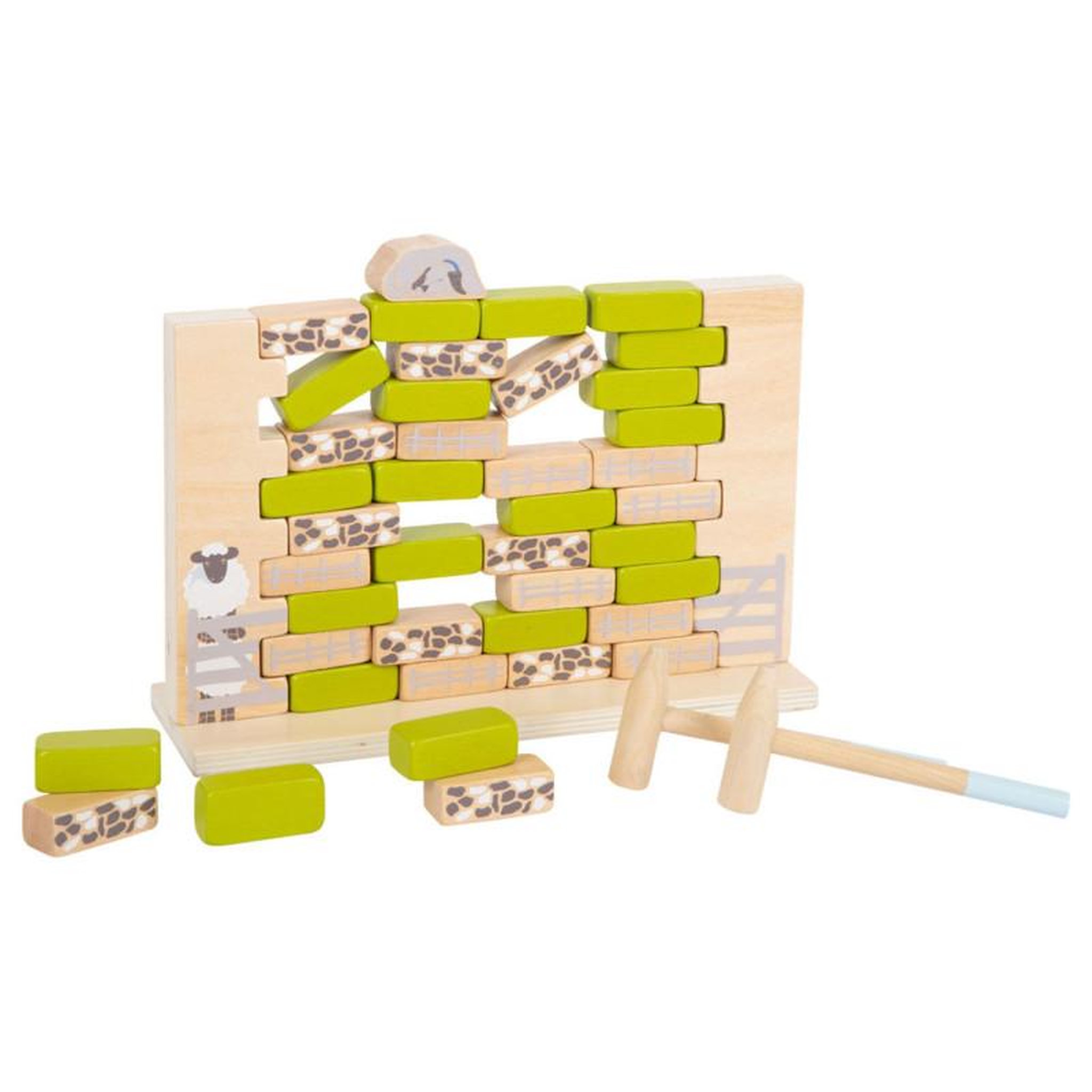 SMALL FOOT Small Foot - Wooden Wobble Wall Game 12237