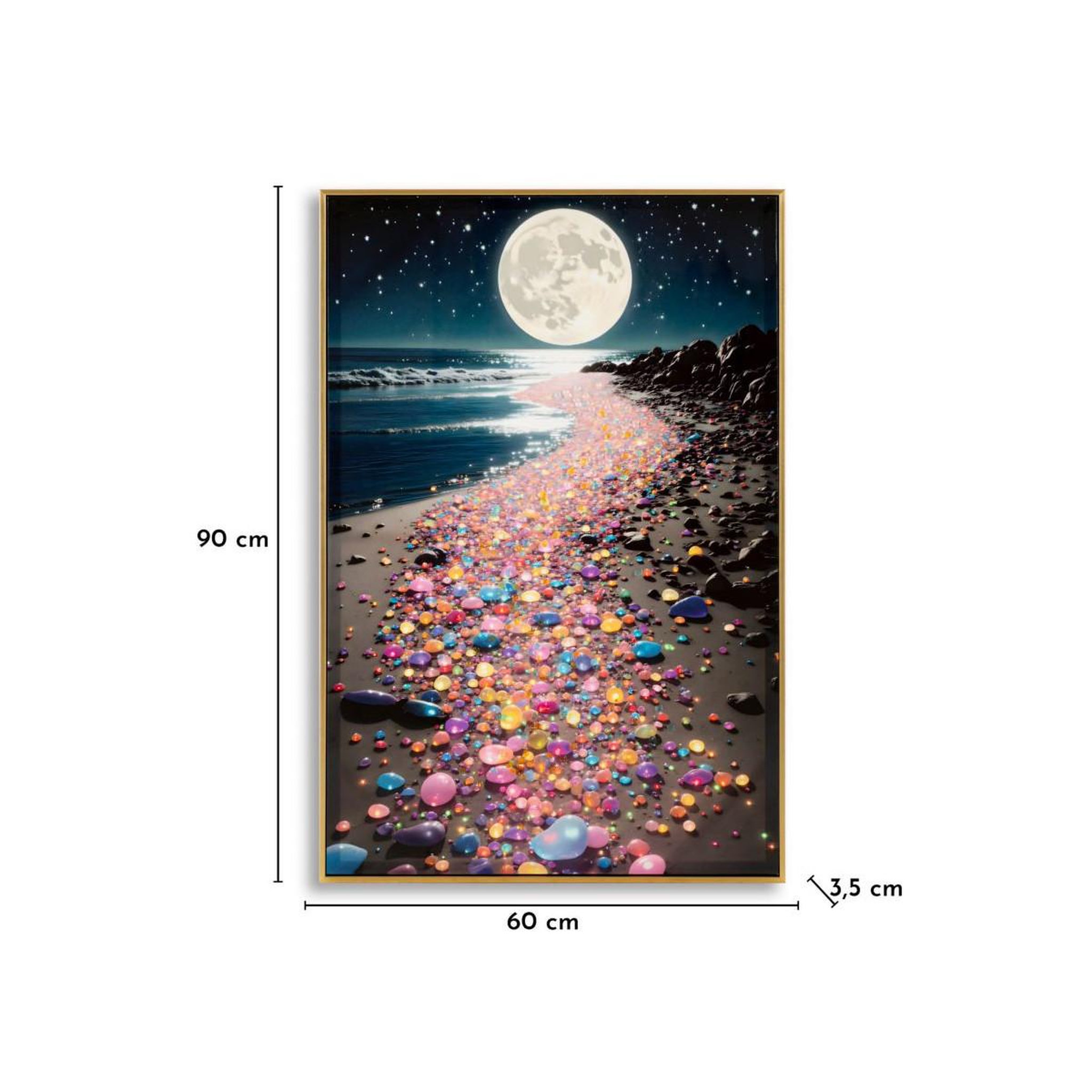 Voir la diapositive 6 : Paris Prix Tableau imprimé  colors i  60x90cm multicolore