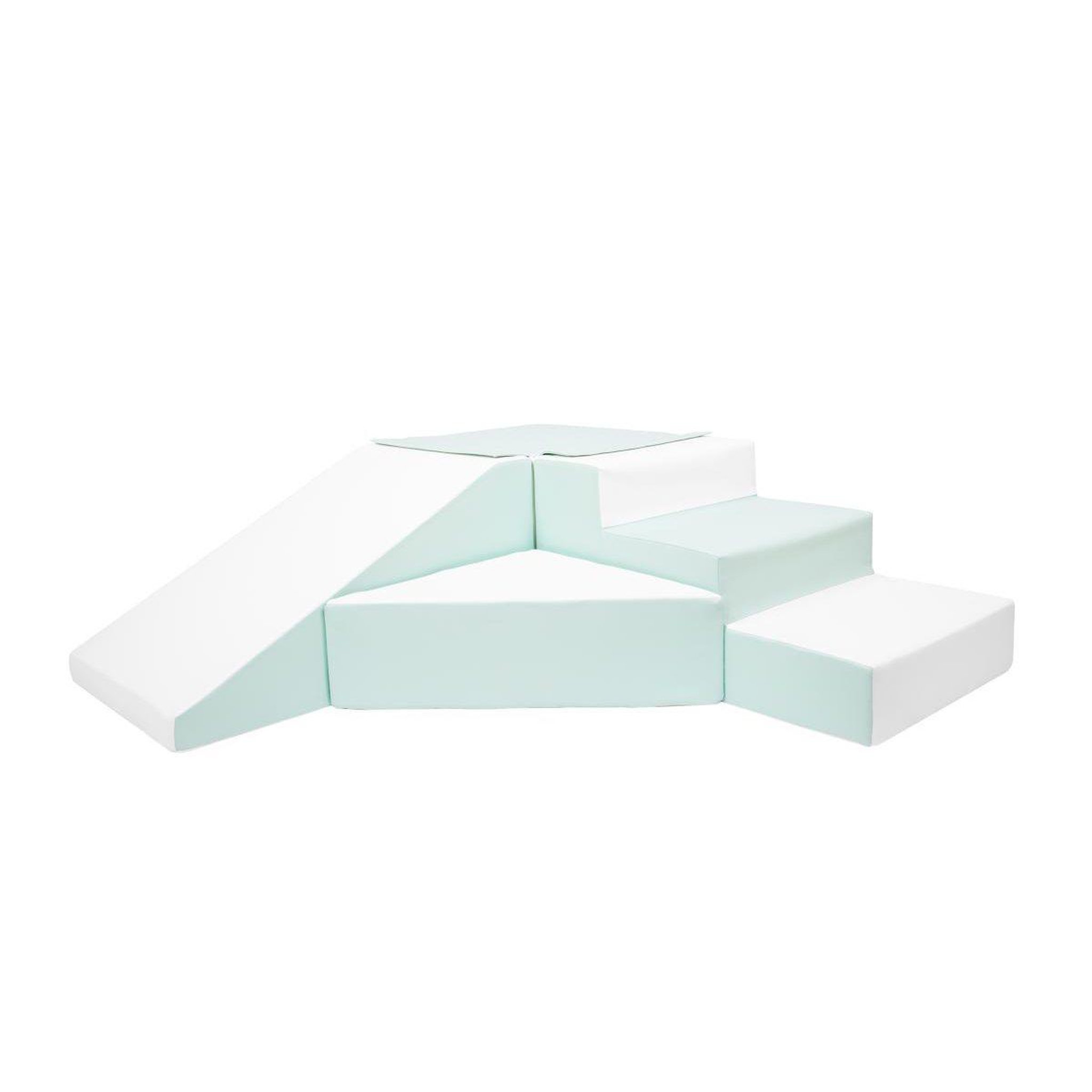 VELINDA Set de 4 blocs en eps blanc menthe