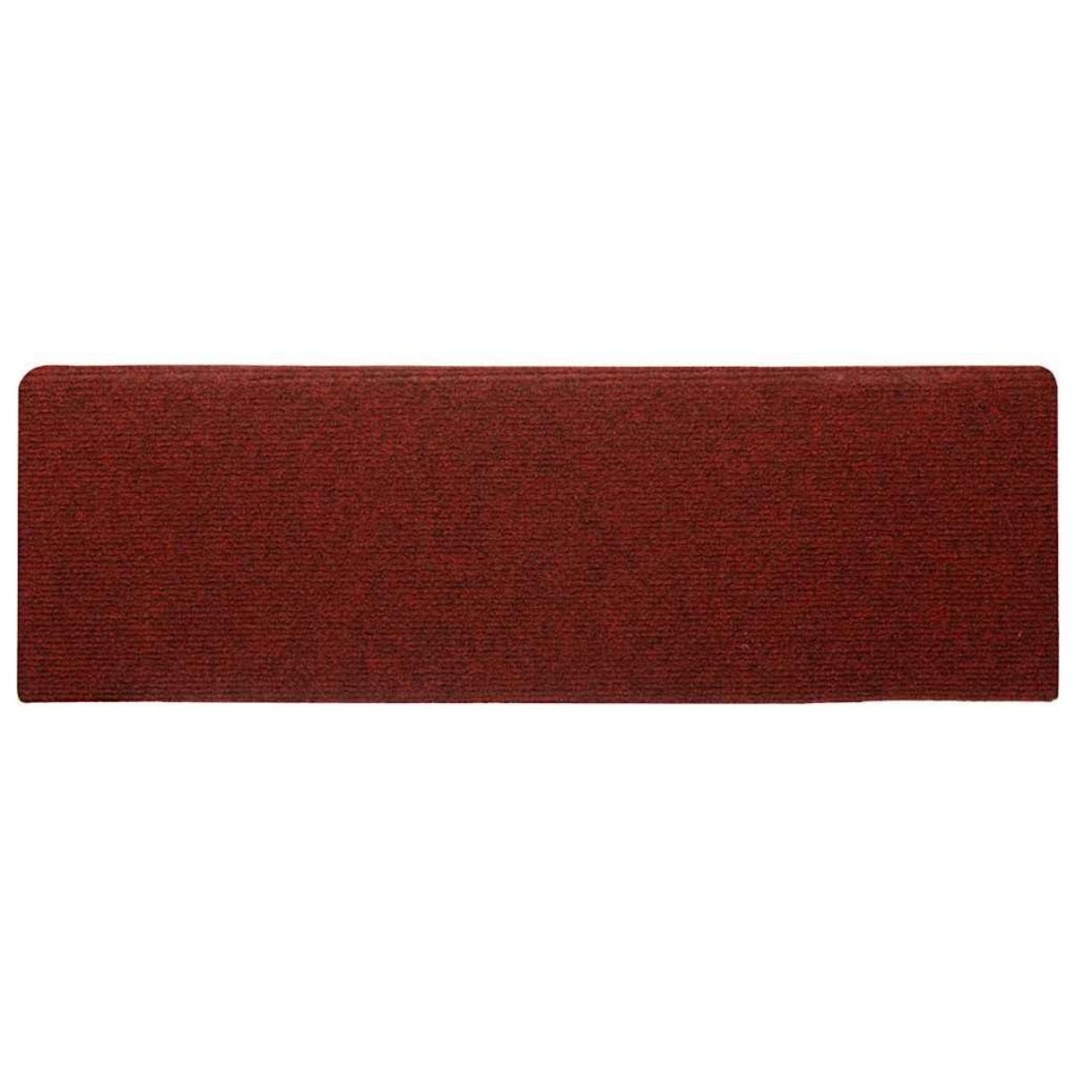 VIDAXL Tapis d'escalier autocollants 30 pcs rouge 65x21x4 cm