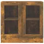 VIDAXL Armoire a vitrine Chene fume 82,5x30,5x80 cm Bois d'ingenierie