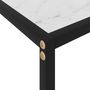 Voir la diapositive 5 : VIDAXL Table console Blanc 60x35x75 cm Verre trempe