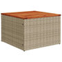 Voir la diapositive 5 : VIDAXL Salon de jardin avec coussins 7pcs melange beige resine tressee