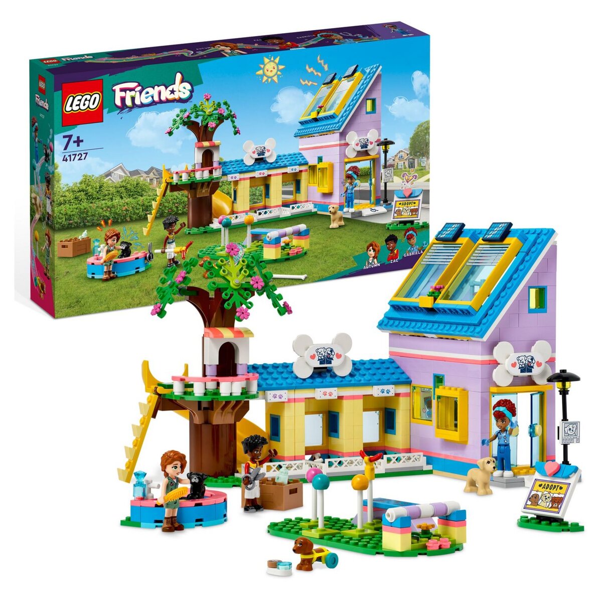 LEGO Friends 41727 Centre de sauvetage canin, Jouet Vétérinaire, avec Mini-poupées