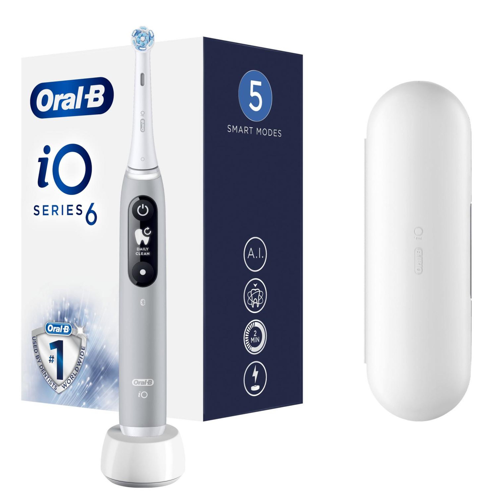 Voir la diapositive 2 : ORAL B Oral-b io 80351524 brosse à dents électrique adulte brosse à dents vibrante gris