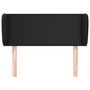 Voir la diapositive 3 : VIDAXL Tete de lit avec oreilles Noir 83x23x78/88 cm Similicuir