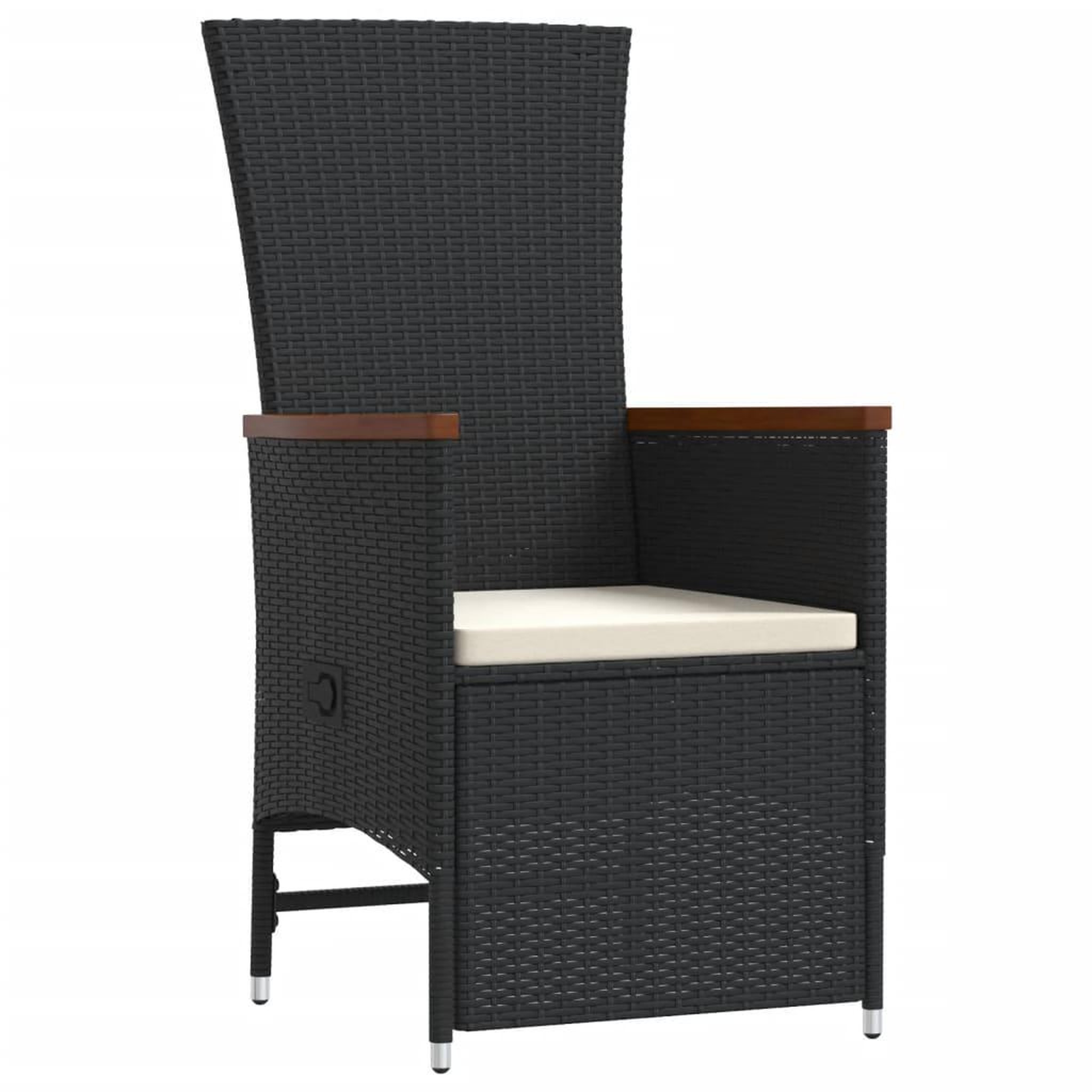 Voir la diapositive 4 : VIDAXL Ensemble a manger de jardin 11 pcs coussins noir resine tressee
