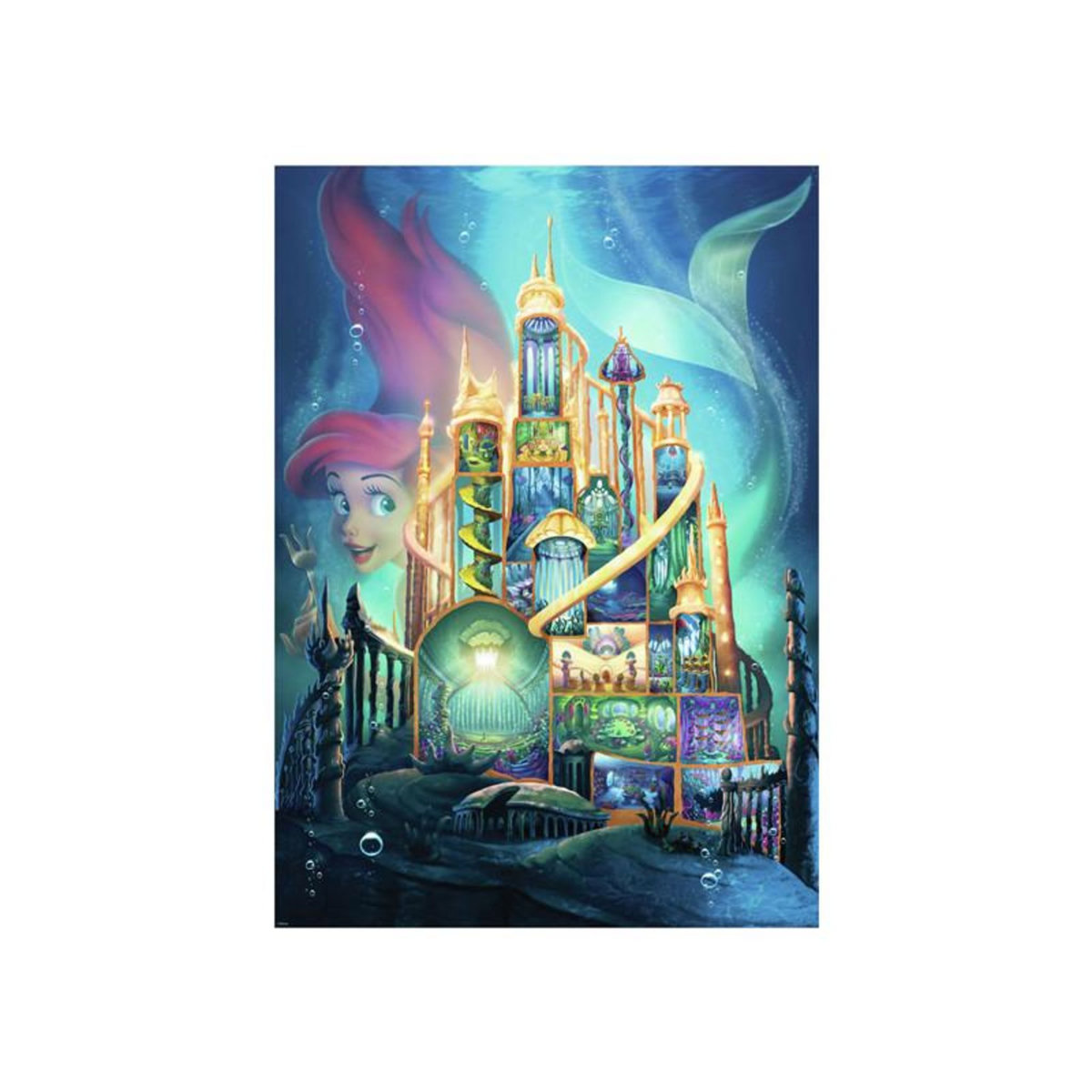 RAVENSBURGER Ravensburger - Jigsaw puzzle Disney Castles Ariel, 1000 pcs. 120002659