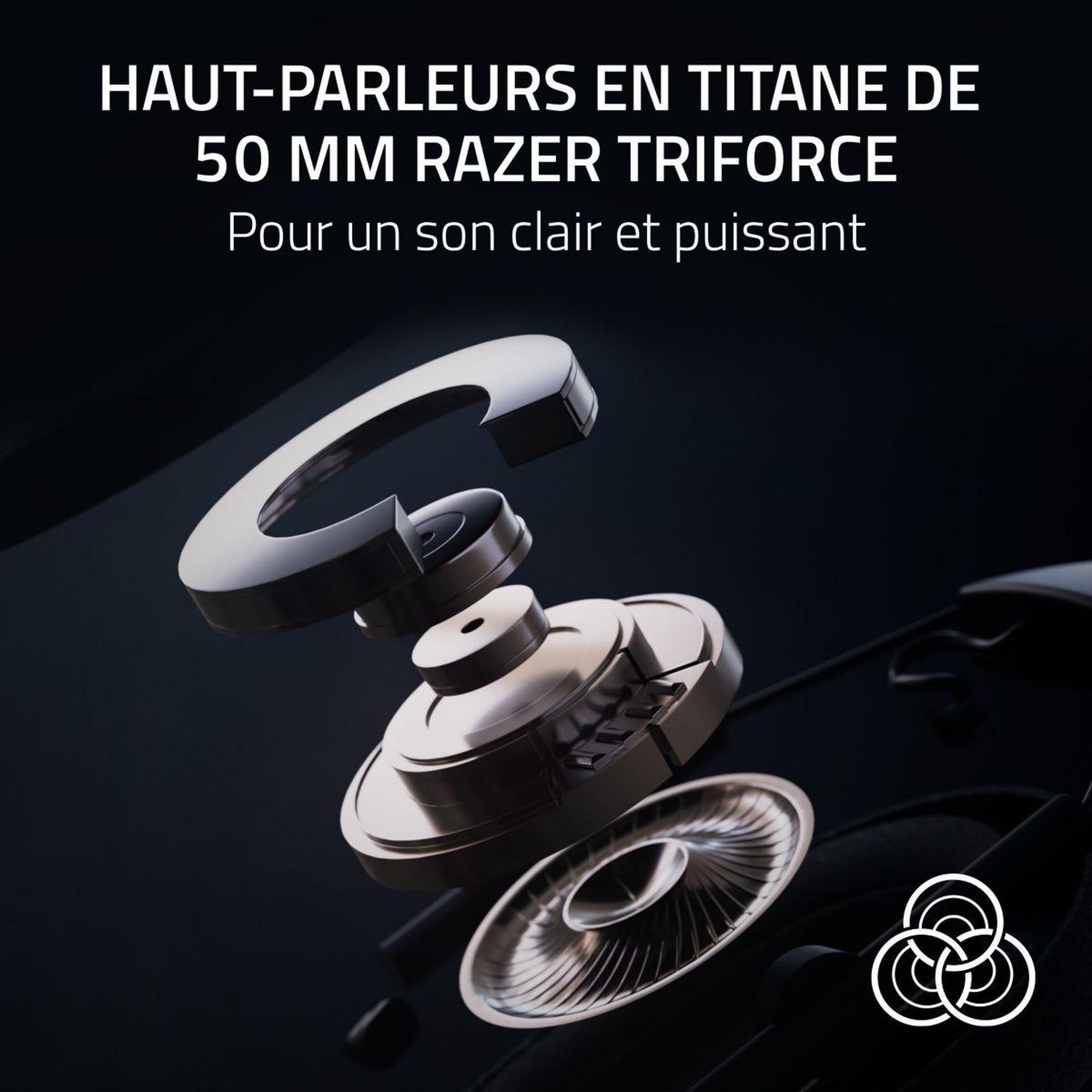 Voir la diapositive 3 : Razer Casque gamer BLACKSHARK V2 PRO Noir