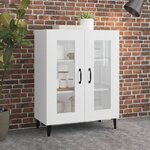 VIDAXL Buffet blanc 69,5x34x90 cm bois d ingénierie