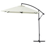 Habitat et Jardin Parasol jardin déporté  Alu  Ilios 3  - Carré - 3 x3 m - Ecru