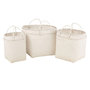 Voir la diapositive 1 : Paris Prix Lot de 3 Paniers Déco  Rotin  50cm Blanc