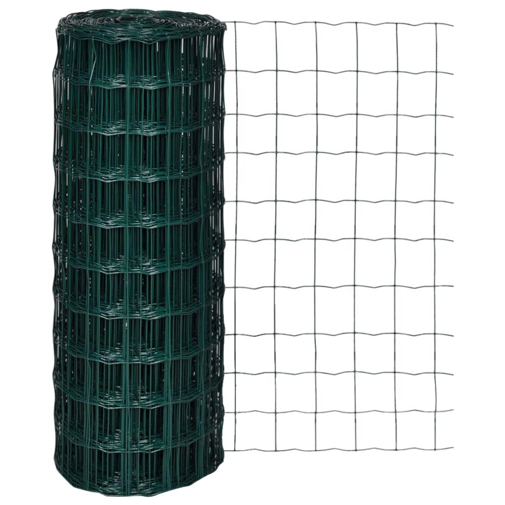 Voir la diapositive 1 : VIDAXL Cloture euro Acier 10 x 1,0 m Vert