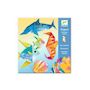 Voir la diapositive 2 : Djeco Animaux Marins Origami papier a effet