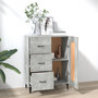 Voir la diapositive 3 : VIDAXL Buffet Gris beton 69,5x34x90 cm Bois d'ingenierie