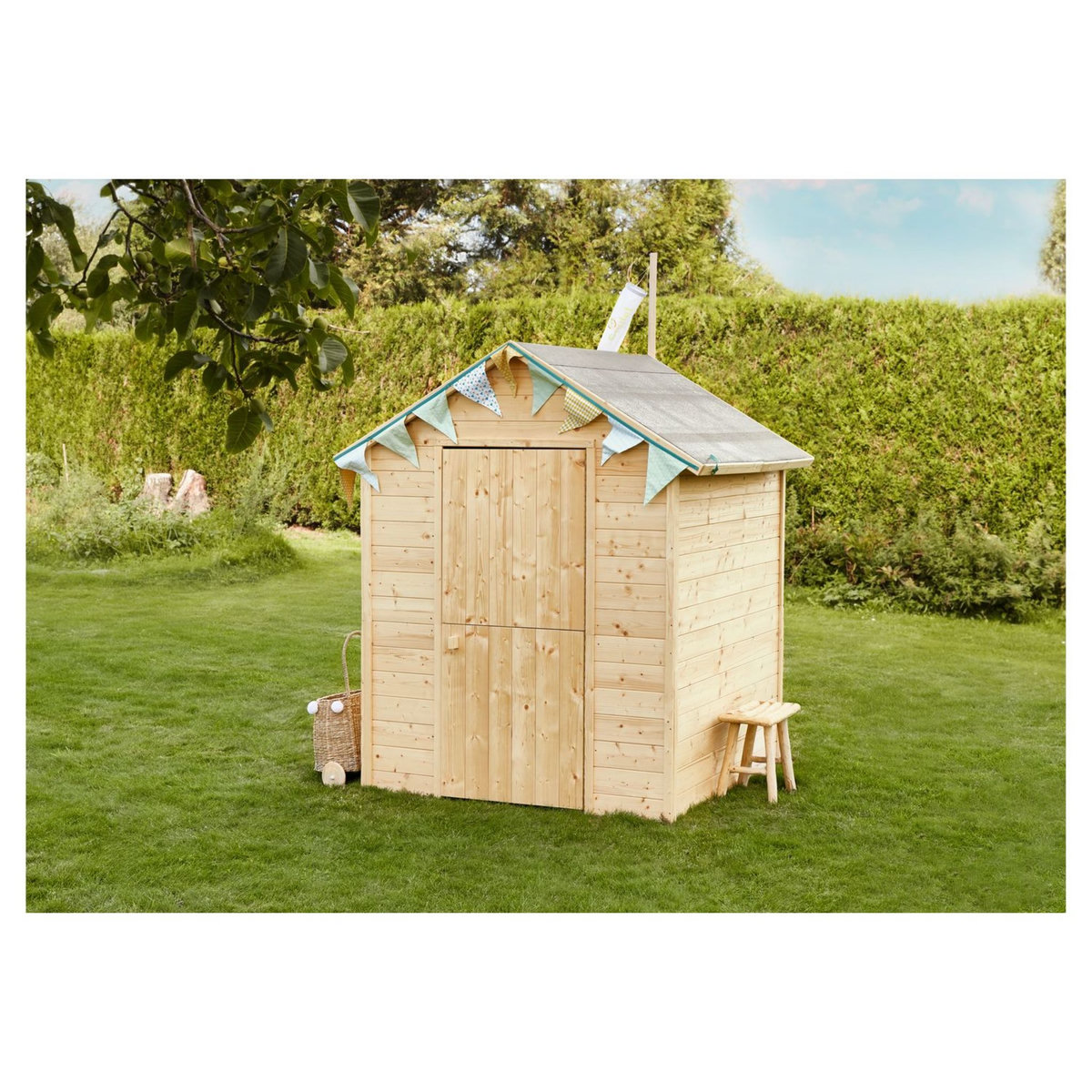 Soulet Cabane de jardin pour enfant - Bois -  H1.62m - GARANCE