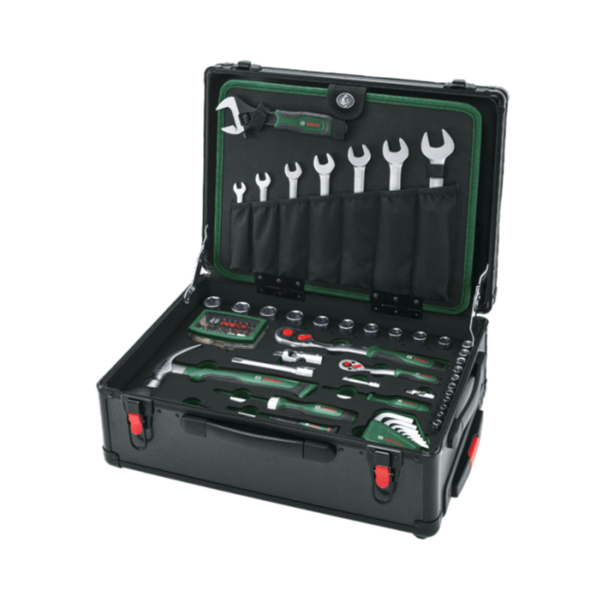 Voir la diapositive 2 : BOSCH Set valise d'outils 119 pcs BOSCH