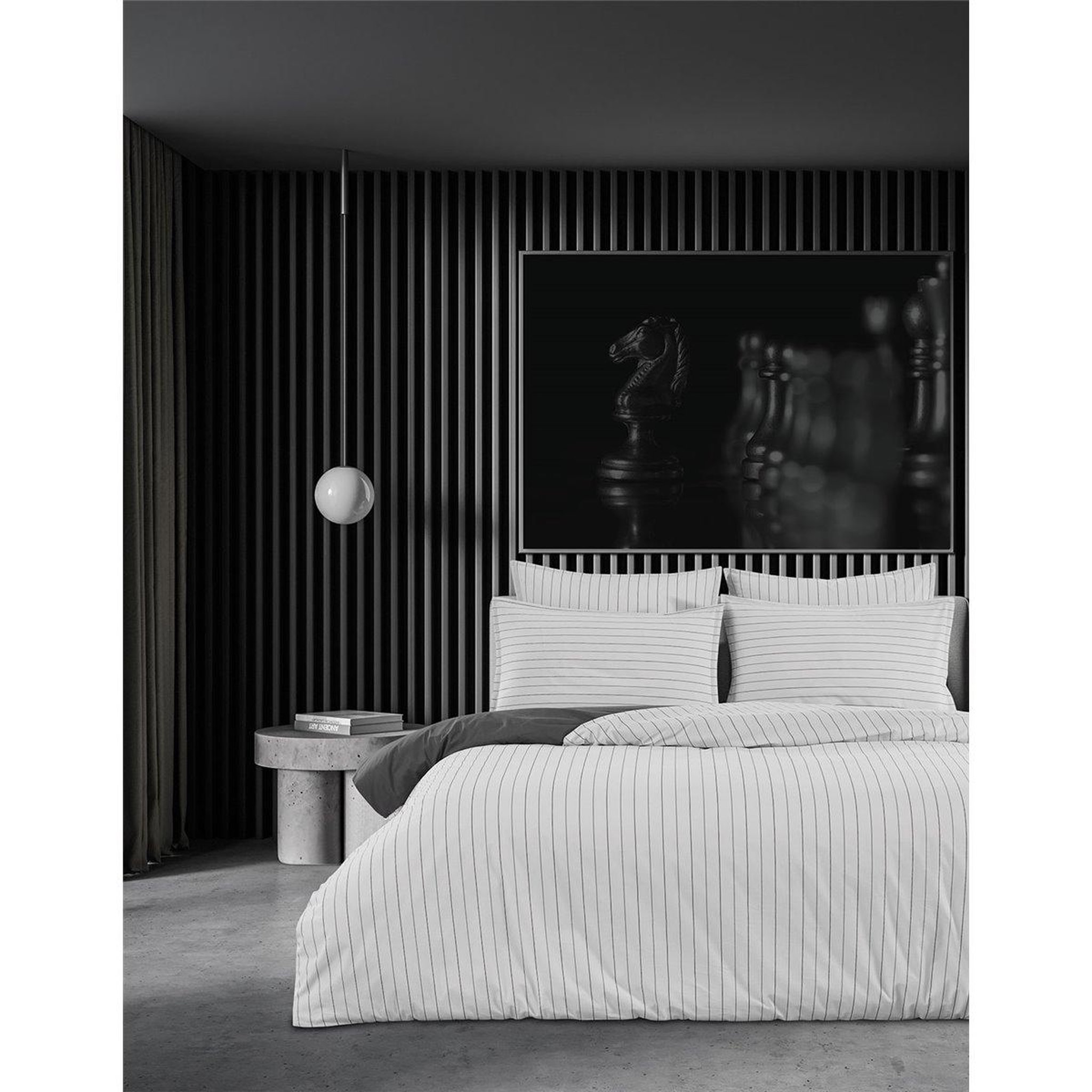 Voir la diapositive 3 : Sensei Maison Housse de couette en percale de coton TOLSTA