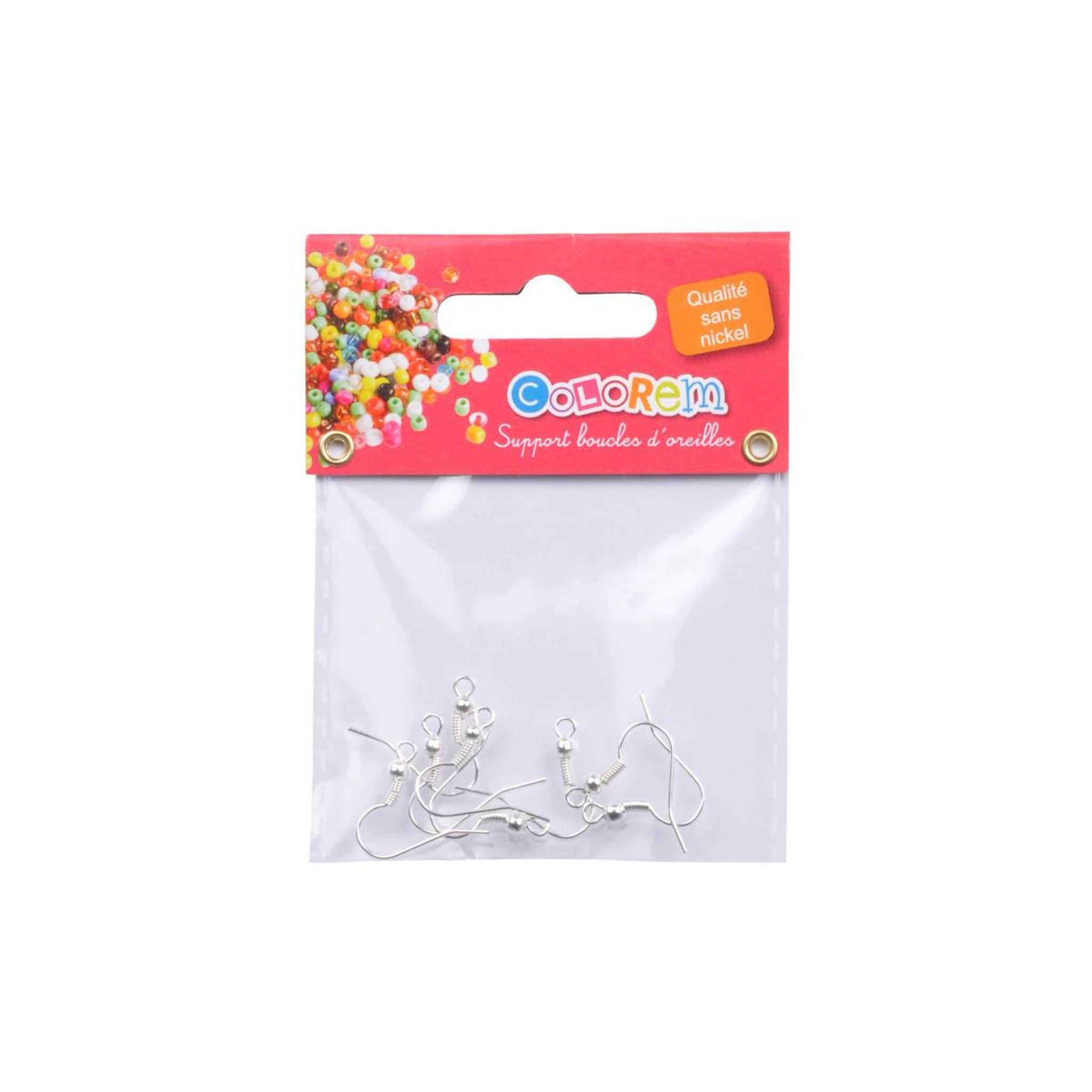 Voir la diapositive 2 : HOMEA Lot de 8 Supports  Boucles d'Oreilles  7cm Argent
