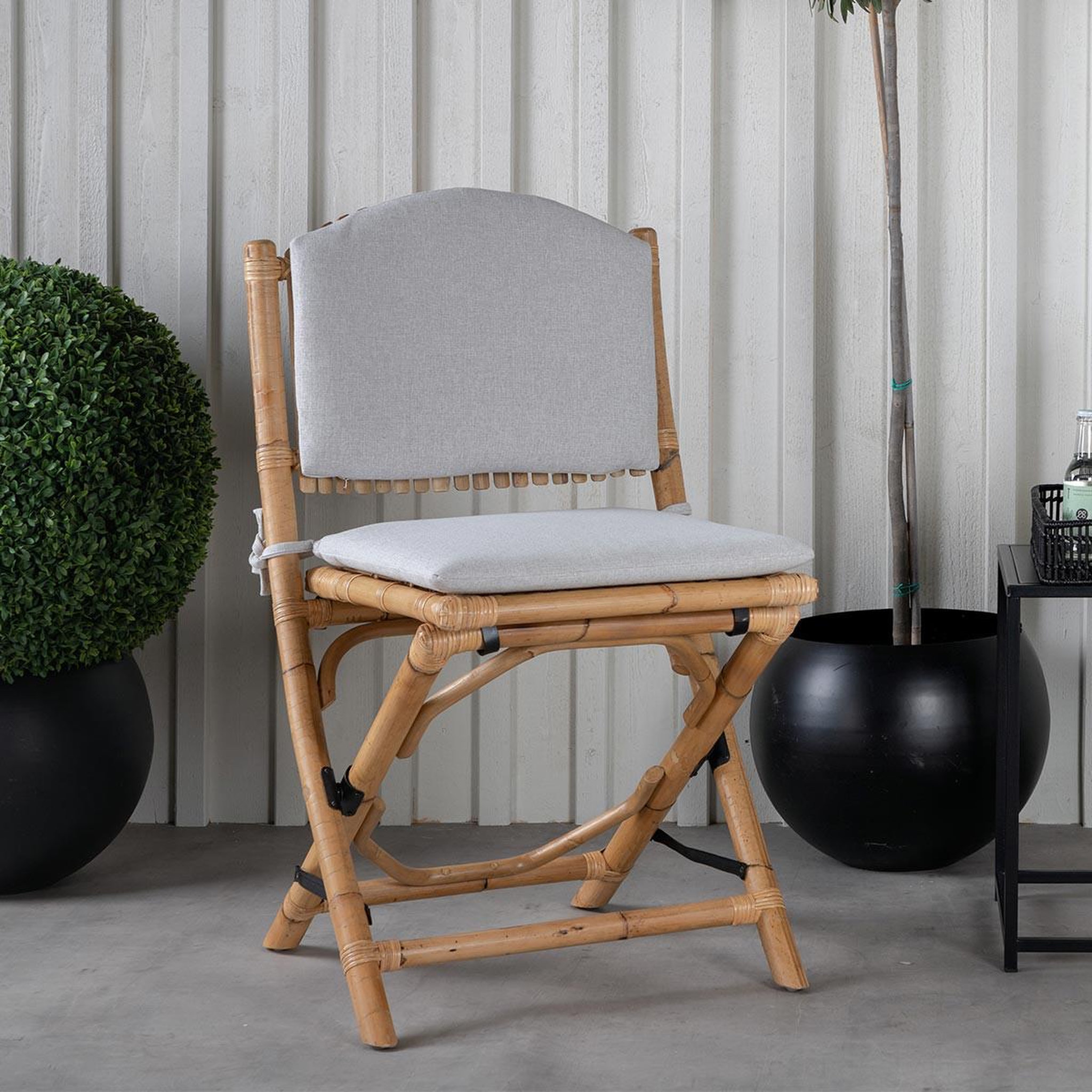 Voir la diapositive 6 : Paris Prix Chaise de jardin  cane  92cm naturel