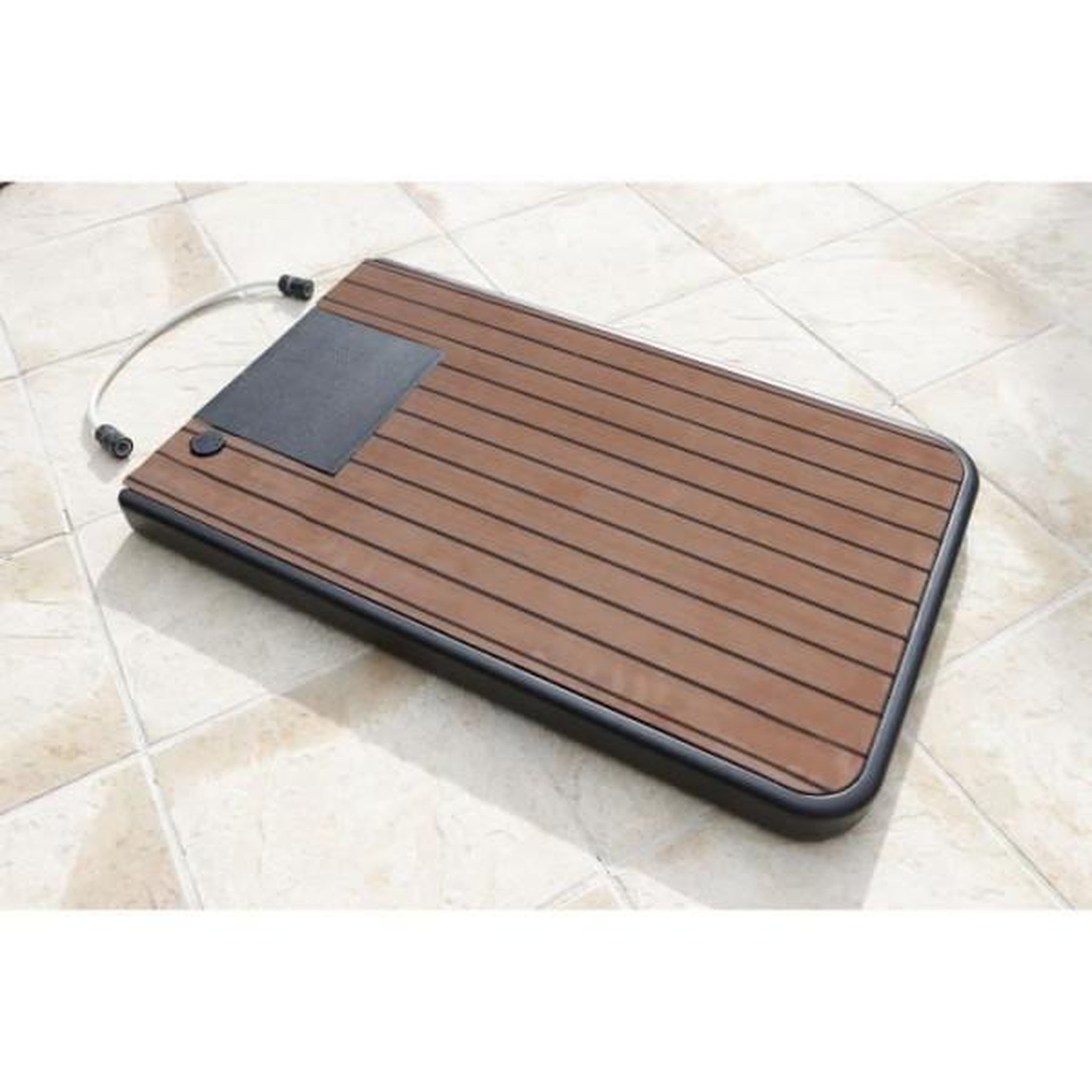 Voir la diapositive 5 : Ubbink Support de douche solaire UBBINK - Réserve d'eau 20 litres - Teck