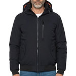 Schott Blouson  à capuche Schott DY AN. Coloris disponibles : Bleu