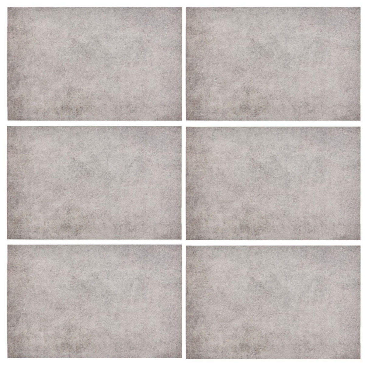 ATMOSPHERA Lot de 6 sets de table effet béton AUTHENTIQUE - 45 x 30 cm